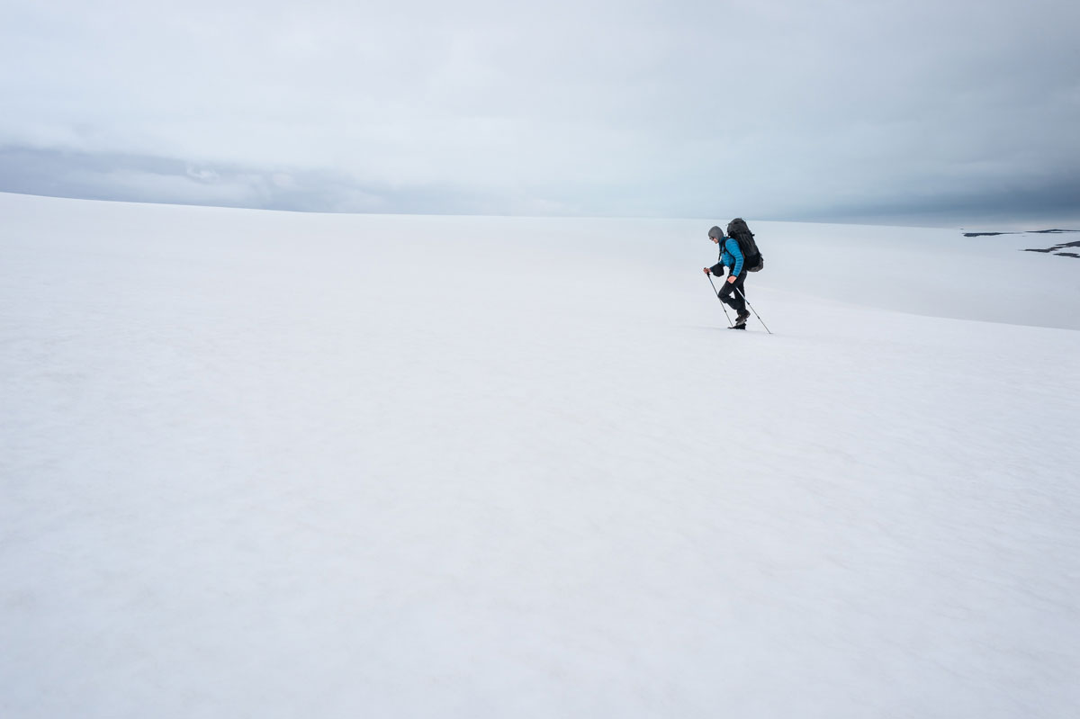 Sur le glacier Drangajökull