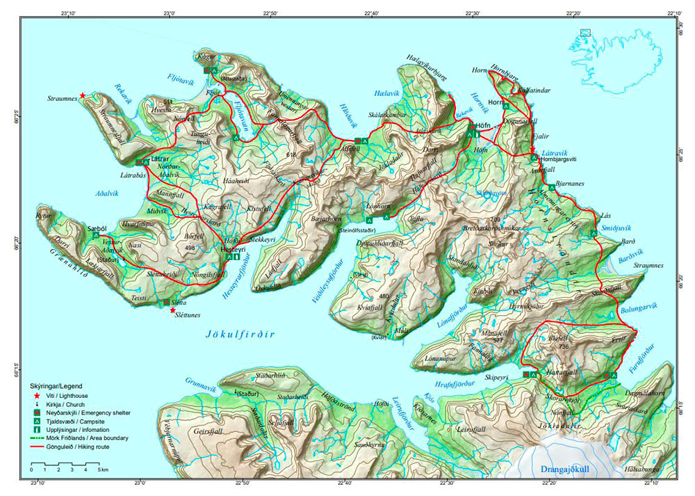 Carte de Hornstrandir