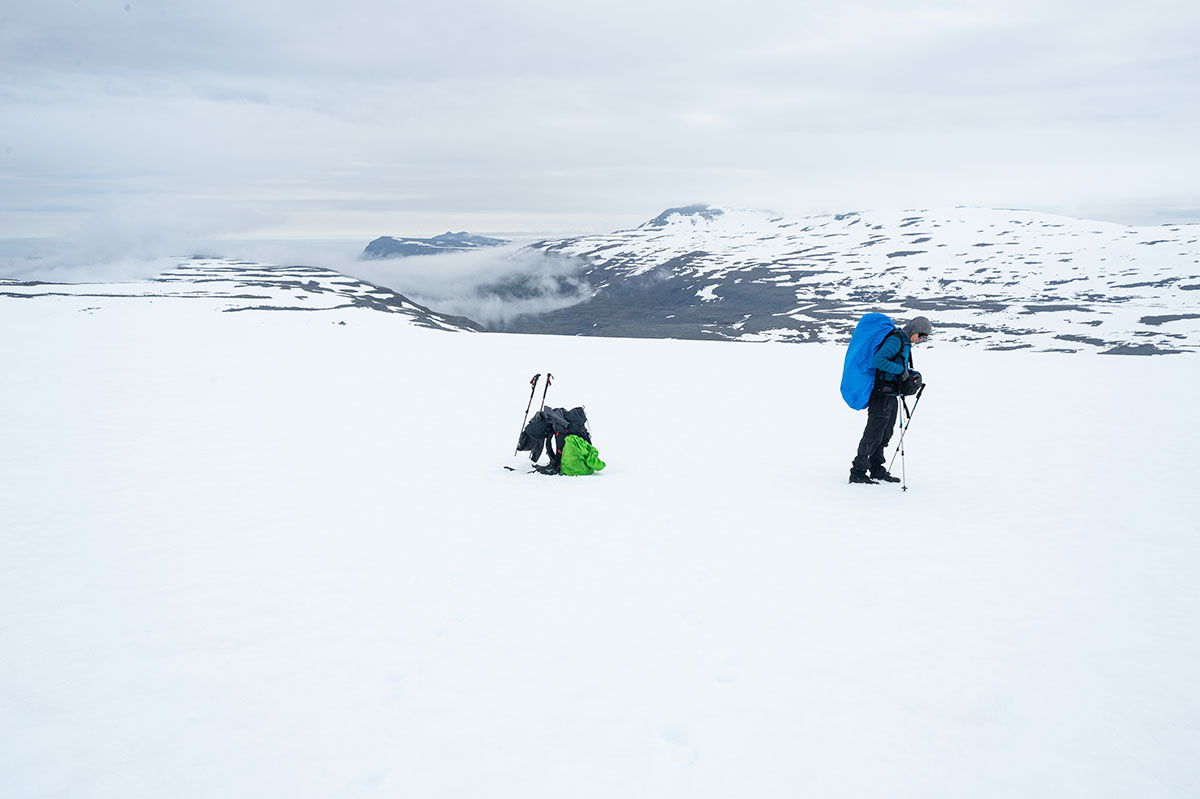 Un trek dans une région froide