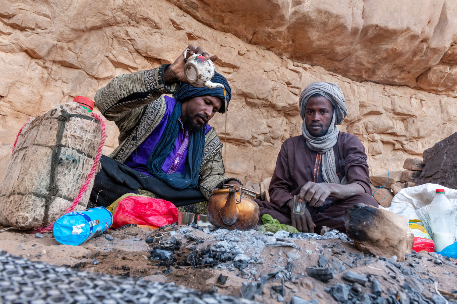 Tuaregs during our visit of Tassili n'Ajjer