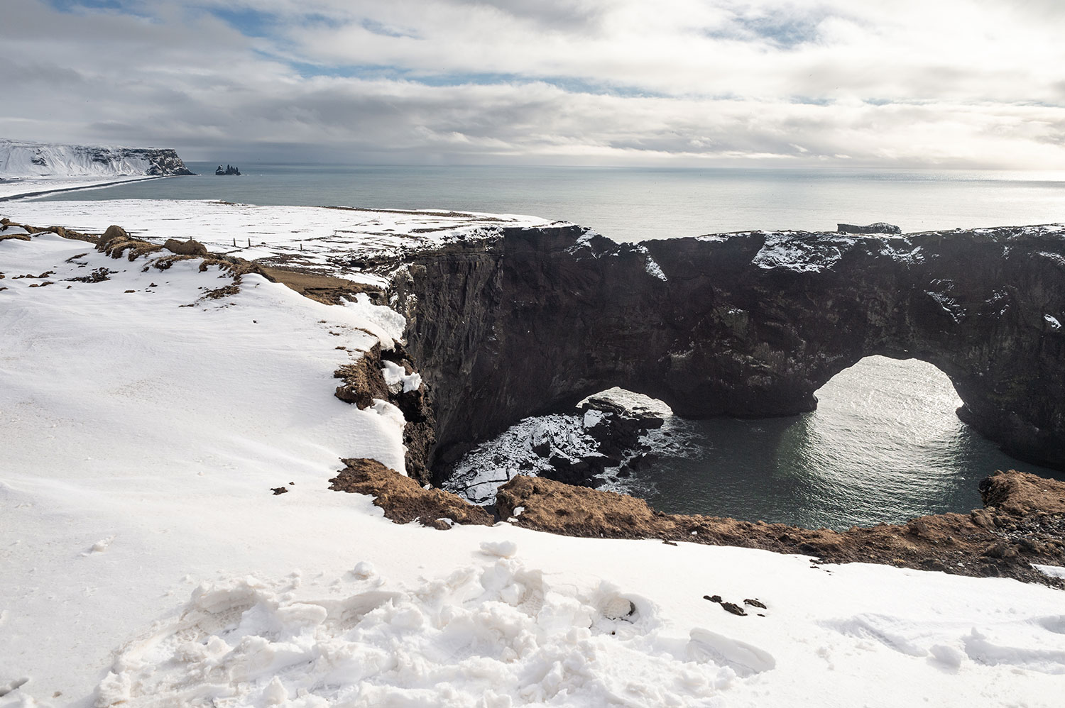Visiting Iceland in winter and Dyrhólaey